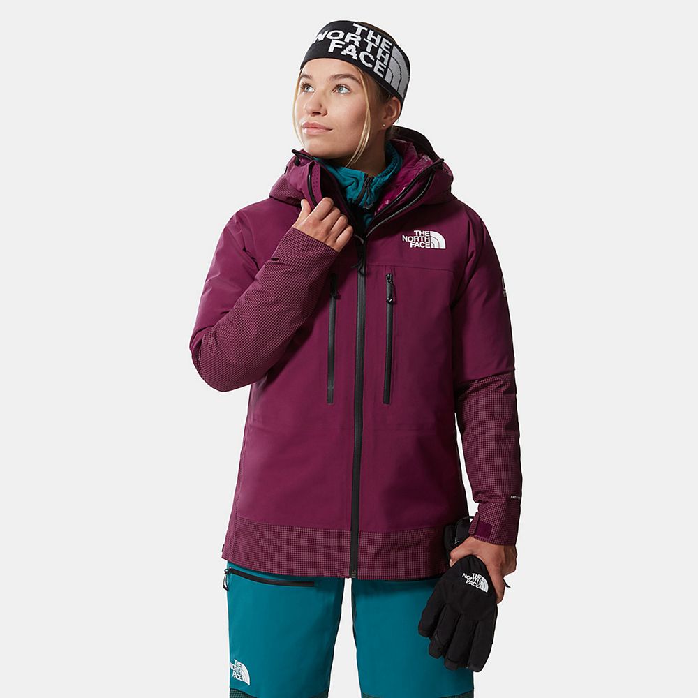 The North Face Insulated Jacket Womens Australia - The North Face Summit L5 Futurelight™ Purple Moun